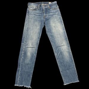 Levi’s Women’s 26 White Oak Cone Denim Button Fly Ankle Frayed Skinny Jean